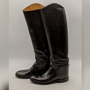 Bond Dressage Boots Effingham Black Leather Sz 8
